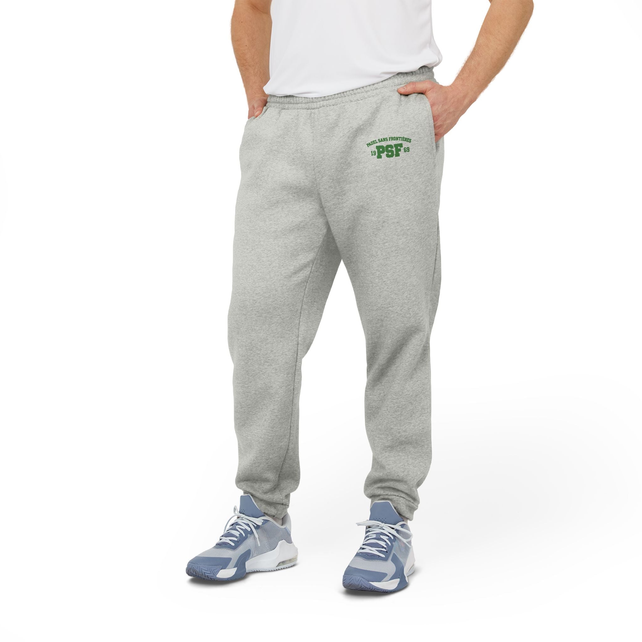 Classic Adidas Unisex Fleece Joggers - PSF logo Green